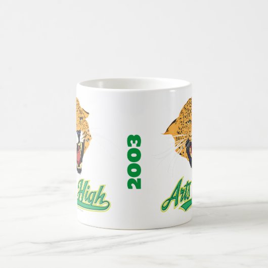 Exklusive, anpassbare Kunst High School Design Kaffeetasse (Mittel)