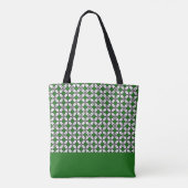 Exklusive Batik Two Tone Muster Green Edition Tasche (Rückseite)