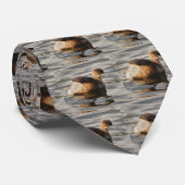 Exklusive Designer-Krawatten Dabchick Ente Krawatte (Gerollt)