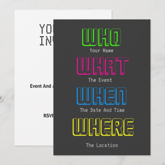 Exklusive Einladung (Vorne/Hinten)