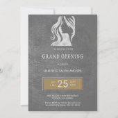 Exklusive, elegante Friseur-Schönheitssalon mit gr Einladung (Vorderseite)