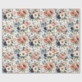 Exklusive handgemalte Aquarell-Cluster Geschenkpapier (Flach)