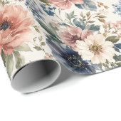 Exklusive handgemalte Aquarell-Cluster Geschenkpapier (Rolleneckpunkt)