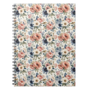 Exklusive handgemalte Aquarell-Cluster Notizblock