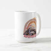 Exklusive HavaHug Havanese, Schokolade, Hund Lover Kaffeetasse (VorderseiteRechts)