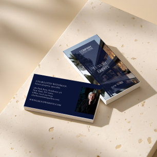 Exklusive Immobilien-Foto Luxusmakler Visitenkarte