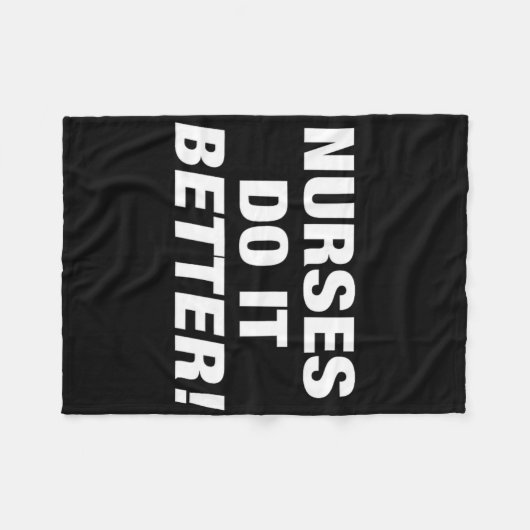 Exklusive Krankenschwester - Krankenschwestern mac Fleecedecke (Vorderseite (Horizontal))