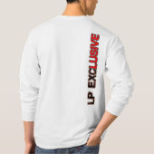 Exklusive Langspielplatte schwärzte langes T-Shirt (Rückseite)