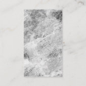 Exklusive Leinen Special Red Gray Moderne einzigar Visitenkarte (Rückseite)