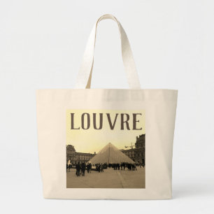 EXKLUSIVE LOUVRE TOTE BAG JUMBO STOFFBEUTEL