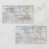 Exklusive moderne Wand trendy Minimalistisch Chic Visitenkarte (Vorne/Hinten)