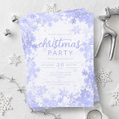 Exklusive Navy Blue Snowflakes Company Weihnachten Einladung