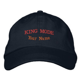 Exklusive Navy Casual-Hut Kollektion mit KING MODE Bestickte Baseballkappe