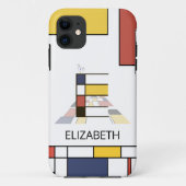 Exklusive Neoplastik Art Monogram. Buchstabe E Case-Mate iPhone Hülle (Rückseite)