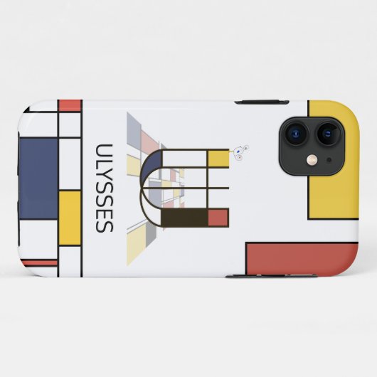 Exklusive Neoplastik Art Monogram. Buchstabe U Case-Mate iPhone Hülle (Rückseite (Horizontal))