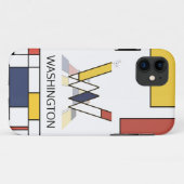 Exklusive Neoplastik Art Monogram. Buchstabe W Case-Mate iPhone Hülle (Rückseite (Horizontal))