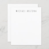 Exklusive persönliche moderne Add-Name Minimalisti (Vorne/Hinten)