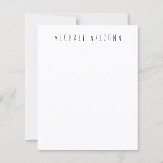 Exklusive persönliche moderne Add-Name Minimalisti (Vorderseite)