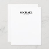 Exklusive persönliche moderne Bezeichnung (Vorne/Hinten)