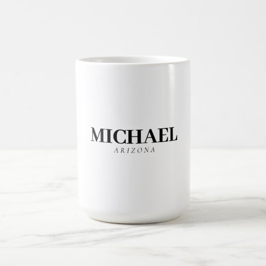 Exklusive persönliche moderne Bezeichnung Kaffeetasse (Mittel)