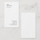 Exklusive Premium Dick Minimalistisch Schlicht Visitenkarte (Vorne/Hinten)