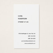 Exklusive Schwarz-Weiß-Visitenkarte (Vorderseite)