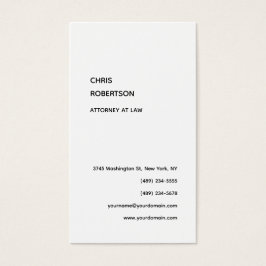 Exklusive Schwarz-Weiß-Visitenkarte