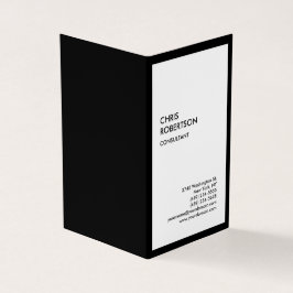 Exklusive Special Black Border Weiß Moderne einzig Visitenkarten