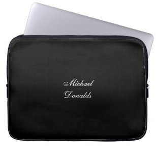 Exklusive Special Black Einzigartig Moderne Minima Laptopschutzhülle
