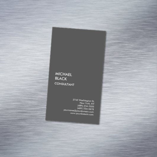 Exklusive Special Black Einzigartig Moderne Minima Magnetische Visitenkarte (Beispiel)
