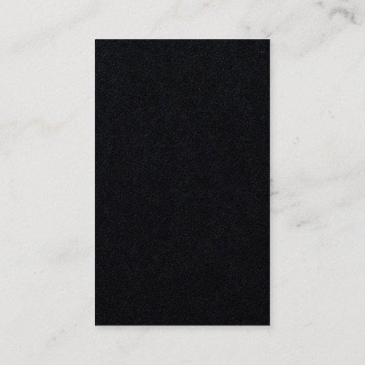 Exklusive Special Black Gray Moderne Minimalistisc Visitenkarte (Rückseite)