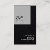 Exklusive Special Black Modern Minimalistisch Visitenkarte (Vorderseite)