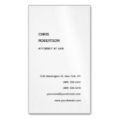 Exklusive Special Black & White Modern einzigartig Magnetische Visitenkarte (Vorderseite Vertikal)