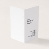 Exklusive Special Black & White Modern einzigartig Visitenkarten (Vorderseite)