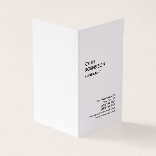 Exklusive Special Black & White Modern einzigartig Visitenkarten (Vorderseite)