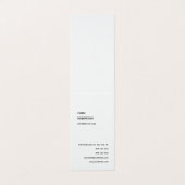 Exklusive Special Black & White Modern einzigartig Visitenkarten (Außenseite Aufgefaltet)