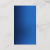 Exklusive Special Blue White Einzigartig Moderne Visitenkarte (Rückseite)