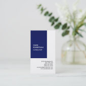 Exklusive Special Blue White Private Einzigartigke Visitenkarte (Stehend Vorderseite)