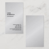 Exklusive Special Gray Moderne einzigartige Minima Visitenkarte (Vorne/Hinten)