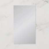 Exklusive Special Gray Moderne einzigartige Minima Visitenkarte (Rückseite)