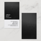 Exklusive Special Gray White Einzigartig Moderne Visitenkarte (Vorne/Hinten)