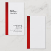 Exklusive Special Red White Einzigartig Moderne Visitenkarte (Vorne/Hinten)