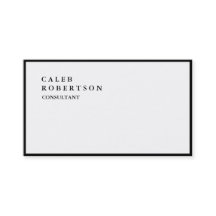 Exklusive Special Schlicht Black Border White Tren