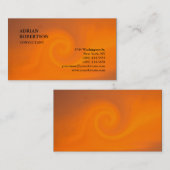 Exklusive Special Schlicht Orange Moderne Trendy Visitenkarte (Vorne/Hinten)