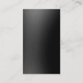 Exklusive Special Schwarz-weiß Unique Modern Visitenkarte (Rückseite)