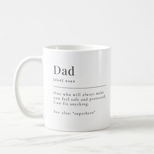Exklusive Vater Tasse, Sprichwort Tasse, New Papa Kaffeetasse (Links)