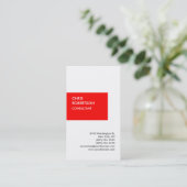 Exklusive vertikale White Private Unique Visitenkarte (Stehend Vorderseite)