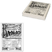 Exklusive Vintage Banjo Sheet Music Briefmarke Gummistempel (Stempel)