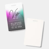 Exklusive VIP-Access-Veranstaltung Ausweis (Vorder- & Rückseite)