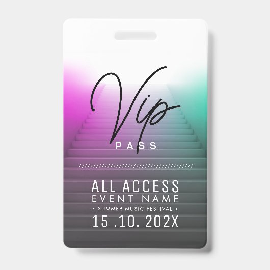 Exklusive VIP-Access-Veranstaltung Ausweis (Vorderseite)